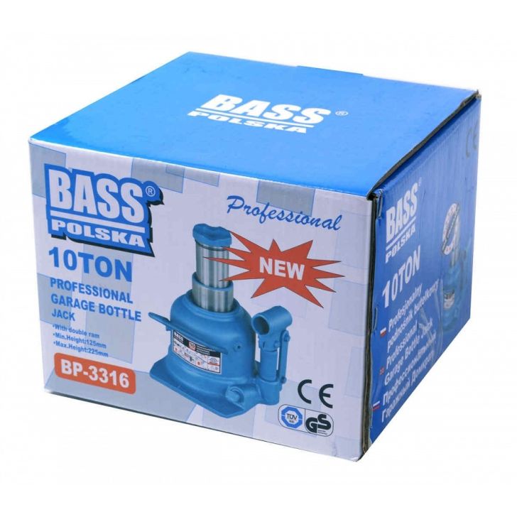 Hidrauliskais domkrats 10T, 125-225mm, divpakāpju