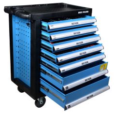 Instrumentu ratiņi ar septiņām atvilktnēm un instrumentiem BP-3063