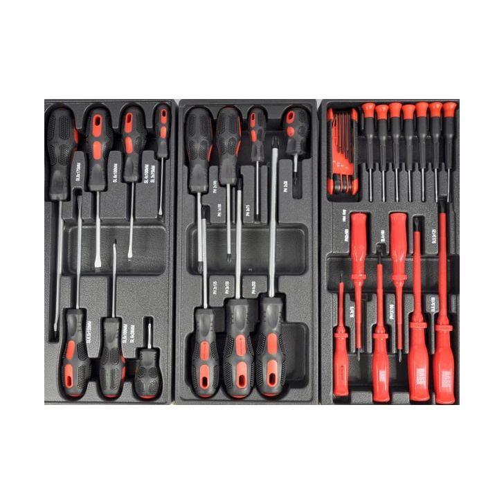 Instrumentu ratiņi ar septiņām atvilktnēm un instrumentiem BP-3063