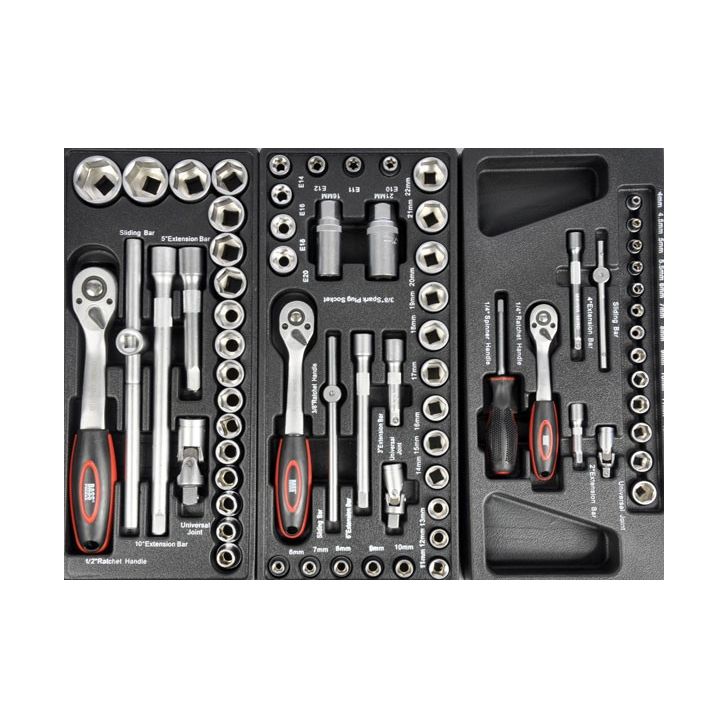 Instrumentu ratiņi ar septiņām atvilktnēm un instrumentiem BP-3063