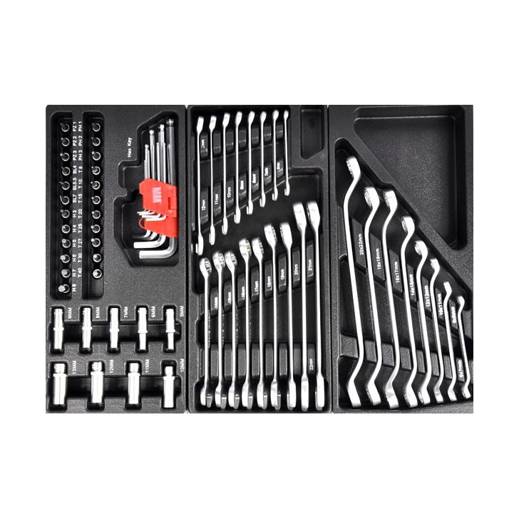 Instrumentu ratiņi ar septiņām atvilktnēm un instrumentiem BP-3063