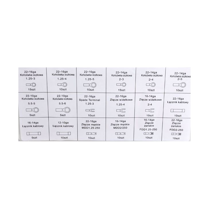 Klemmu komplekts (175 gab.)