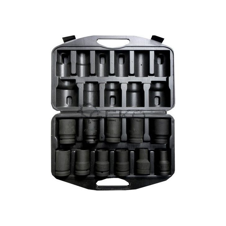 Impact socket set 17-41mm, 1&quot; (11 pcs.)