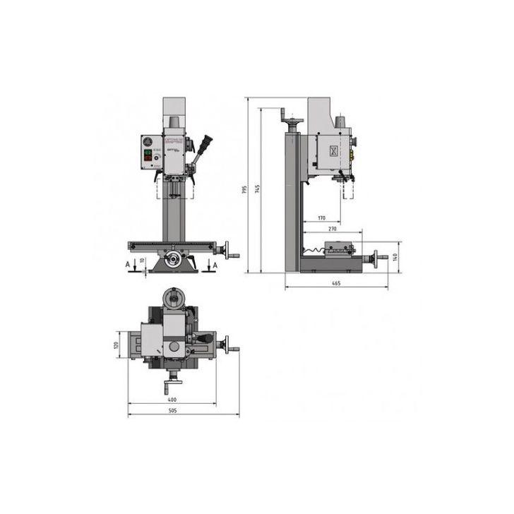 MILLING MACHINE OPTIMILL BF 16VARIO