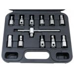 Eļļas korķu uzgaļu komplekts 3/8’ (12 gab.)