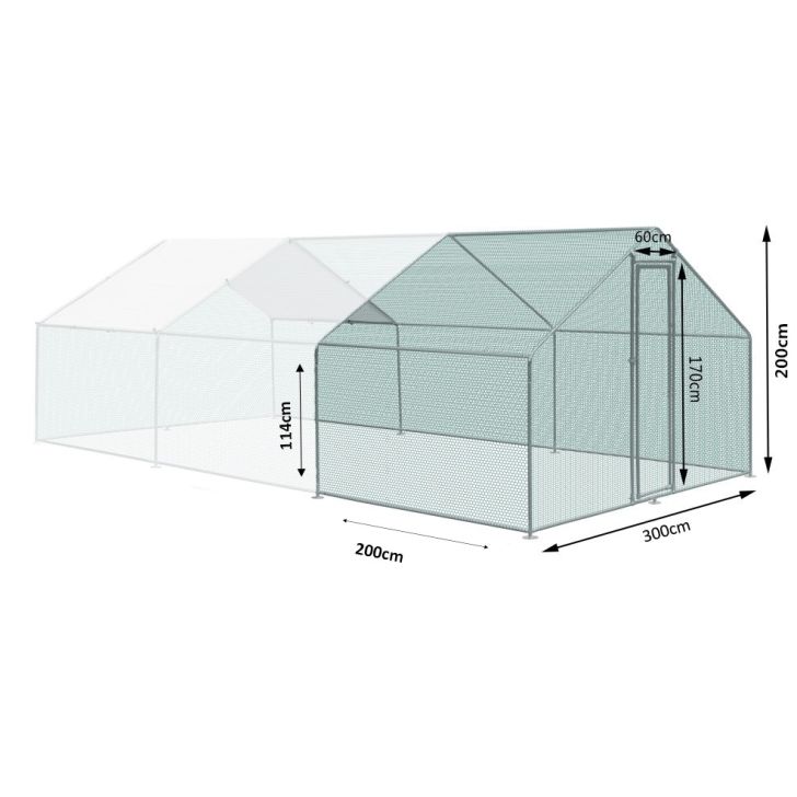 Chicken cage Zipper ZI-CR322