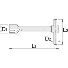 Cylinder wrench 24mm 2