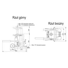 PM20 - hidrauliskās mašīnas pacelšana 20000kg 20t 2