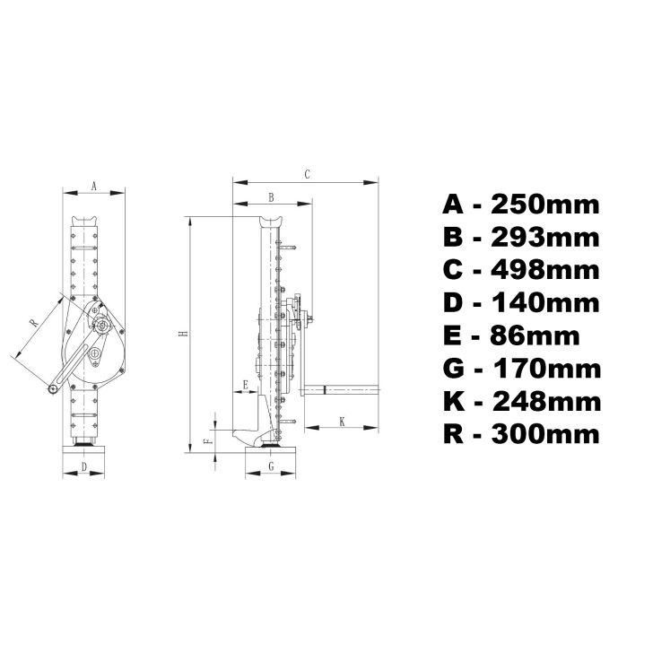 PK5 - kloķa dzelzceļa pacēlājs 5000kg 5t