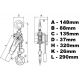 WH750 - ķēdes āķa vinča 750kg 0,75t