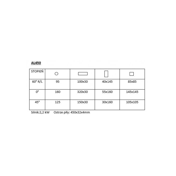 Pusautomātiskais alumīnija griezējs VIBER-SYSTEM AL 450