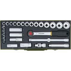 Socket wrench set Proxxon 1/2'', 29 pcs., From 23 000