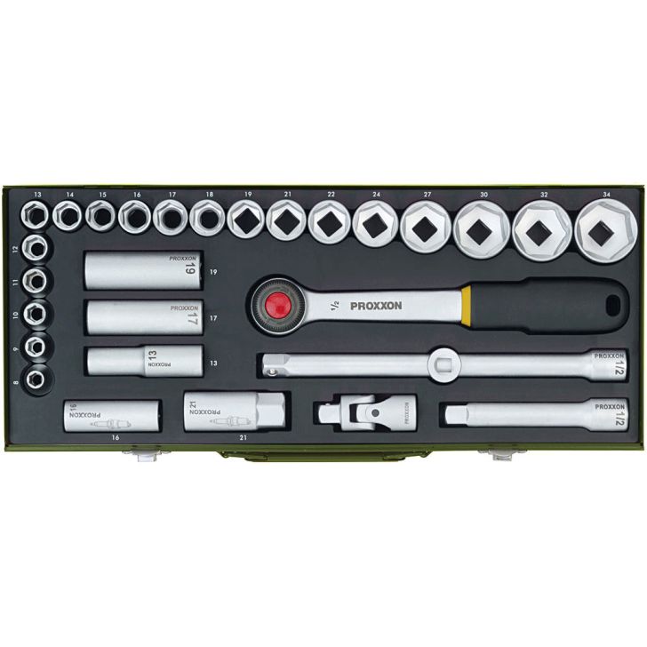 Socket wrench set Proxxon 1/2&#39;&#39;, 29 pcs., From 23 000