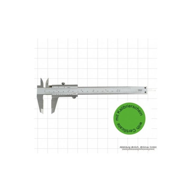 Caliper 150mm calibrated, with certificate