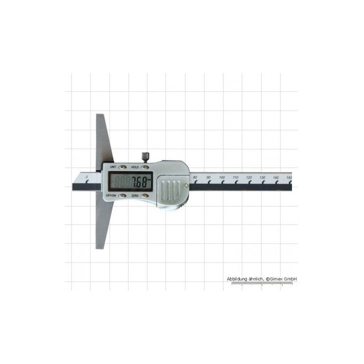 Digital depth gauge 150 x 100 mm