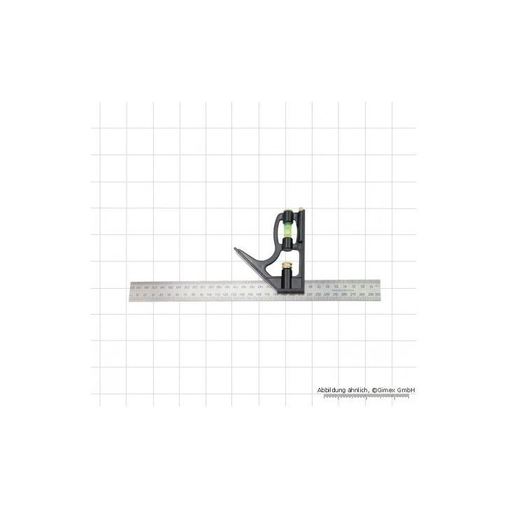 Protractor with level 300 mm