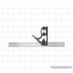 Protractor with level 300 mm