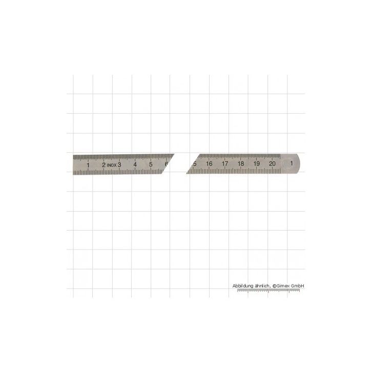 Ruler 500x18x0.5 mm Inox