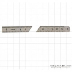 Lineāls 500x18x0,5 mm Inox