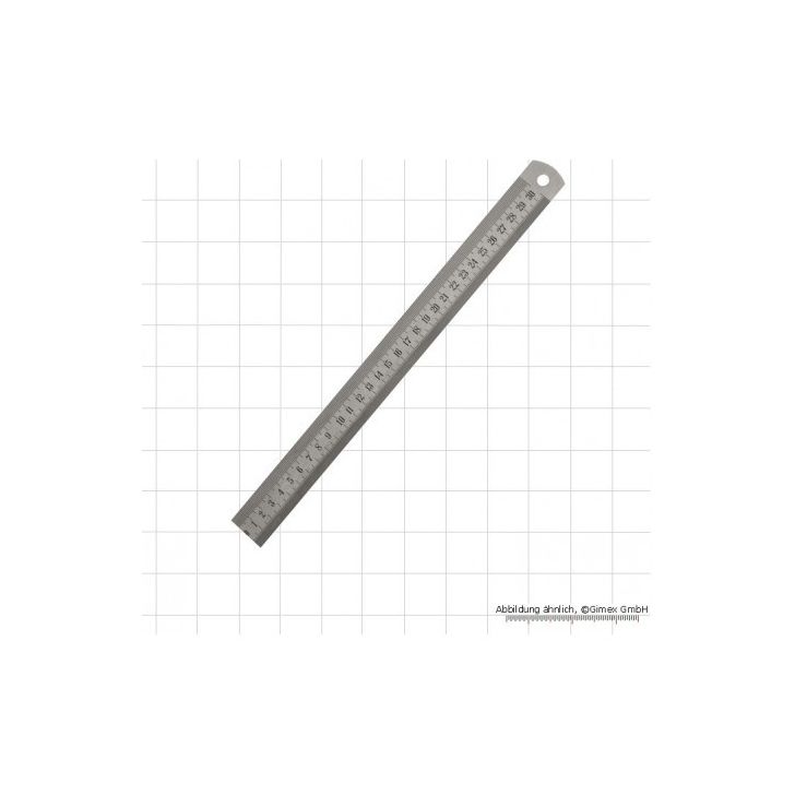 Ruler 300x19x1.0 mm Inox