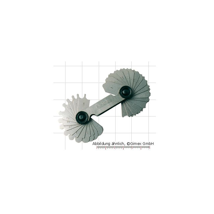 Radius gauge 7.5-15.0mm