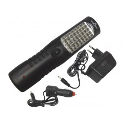 Lampa 28+4+3 LED + hak 2000 MAH