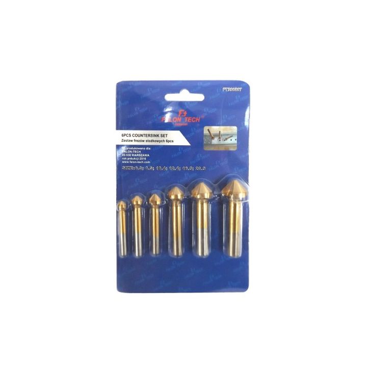 Zenkfrēžu komplekts 6.3-20.5mm (6 gab.)