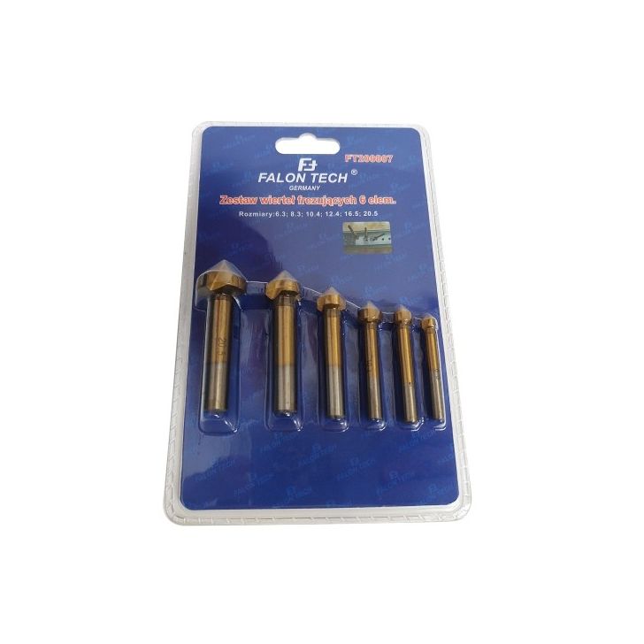 Набор зенков 6,3-20,5мм (6 шт.)