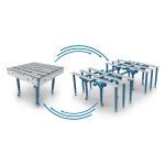 Metināšanas darba galds 1000 x 1000 mm