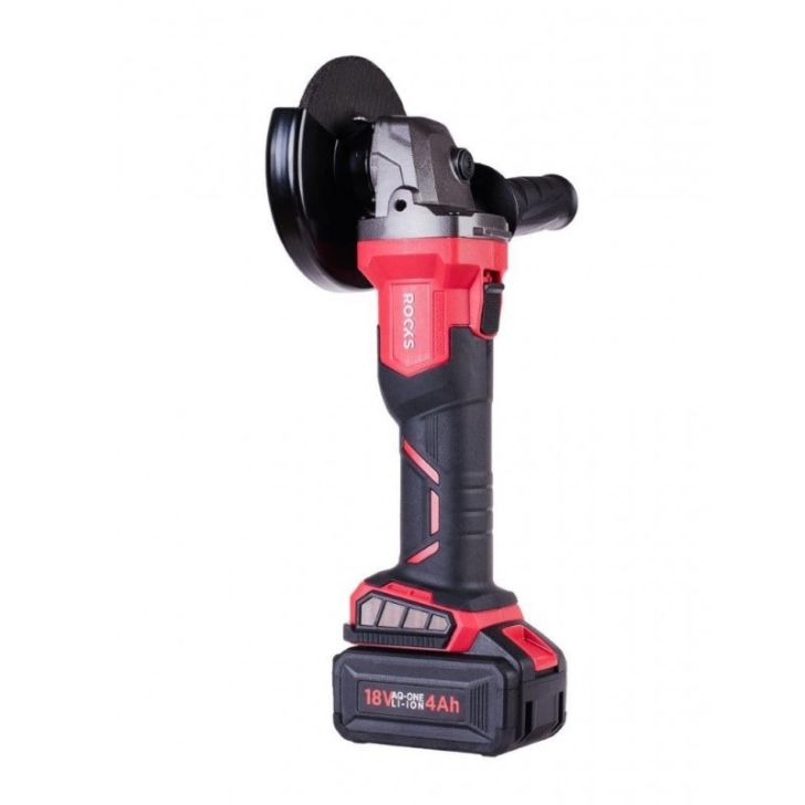 Cordless angle grinder 8 V AQ-ONE, 125 mm, 4 Ah, with charger and 1 battery