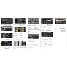 Instrumentu skapis Vorel ar instrumentiem 177 gab., 6 atvilktnes 2