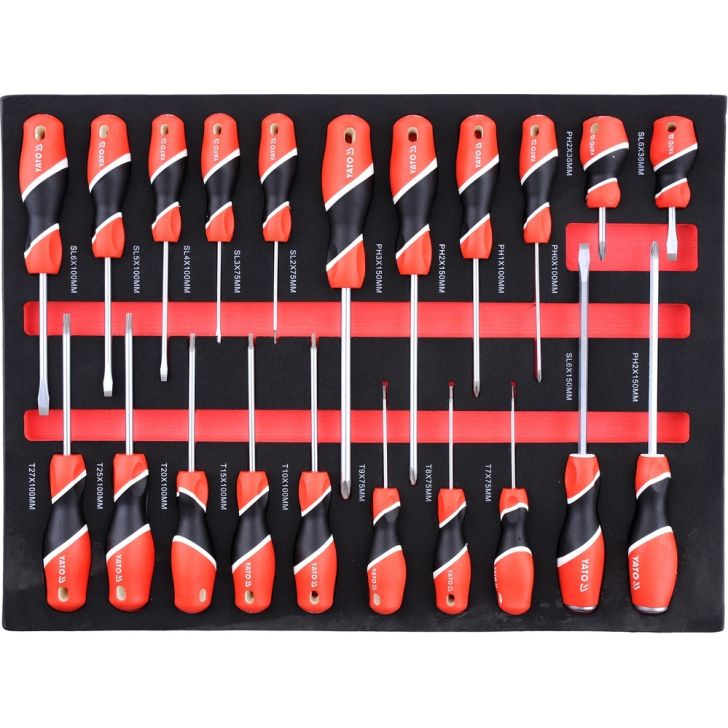 Instrumentu skapis YT-55290 ar 211 instrumentiem un 7 atvilktnēm