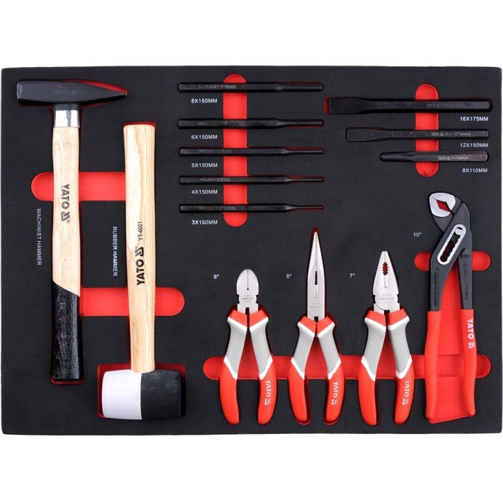 Instrumentu skapis YT-55290 ar 211 instrumentiem un 7 atvilktnēm