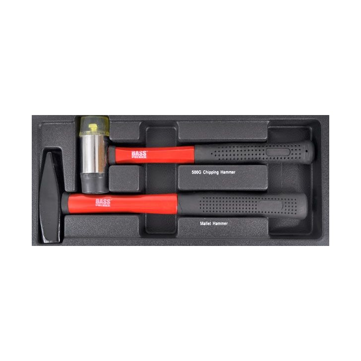 Hammer set 500g, 40mm, 260mm (2 pcs)