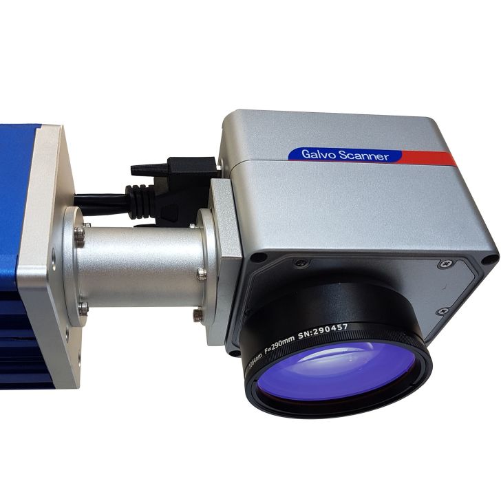 Волоконный лазерный маркиратор 20 Вт LASER FIBER + поворотная ось + EZCAD