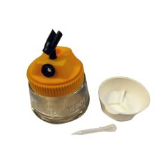 Burciņa-statīvs aerogrāfa tīrīšanai