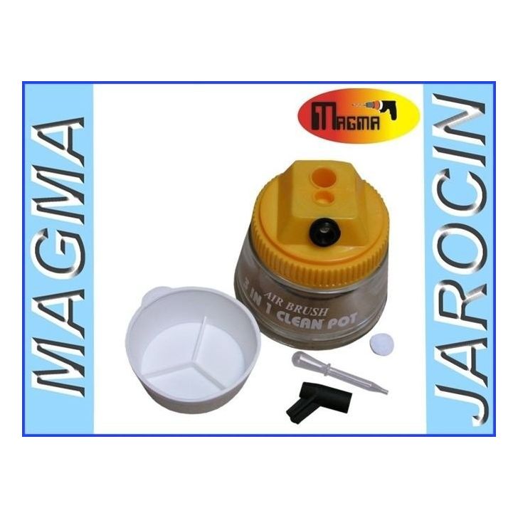 Burciņa-statīvs aerogrāfa tīrīšanai