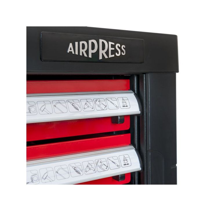 Pārvietojams instrumentu skapis ar instrumentiem 217 gab.