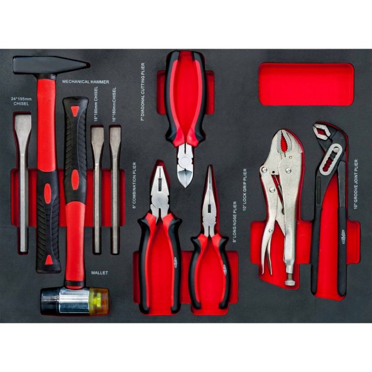 Pārvietojams instrumentu skapis ar instrumentiem 217 gab.