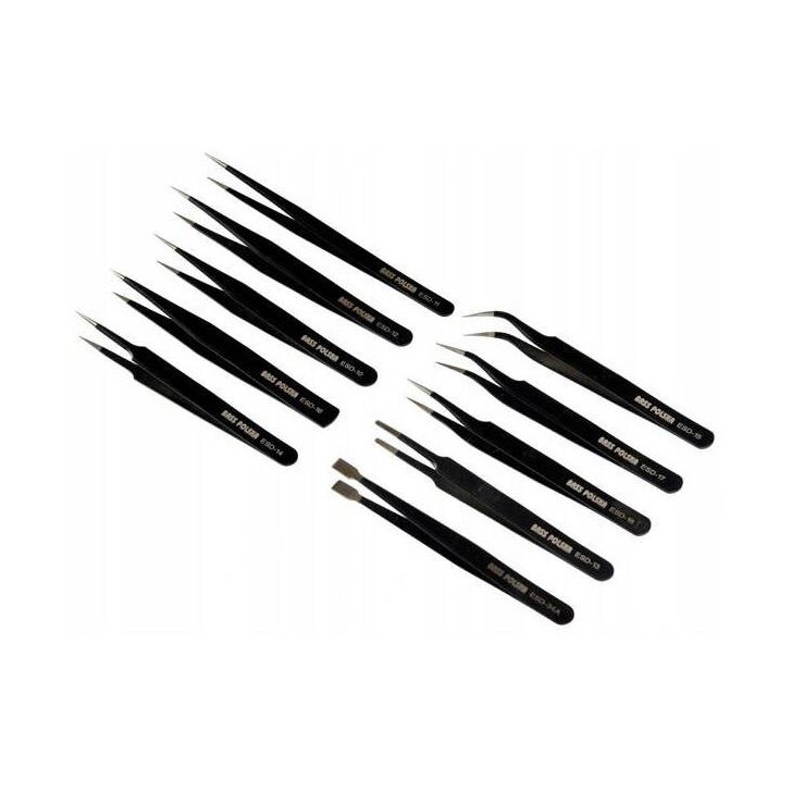 Tweezers set 10 pcs