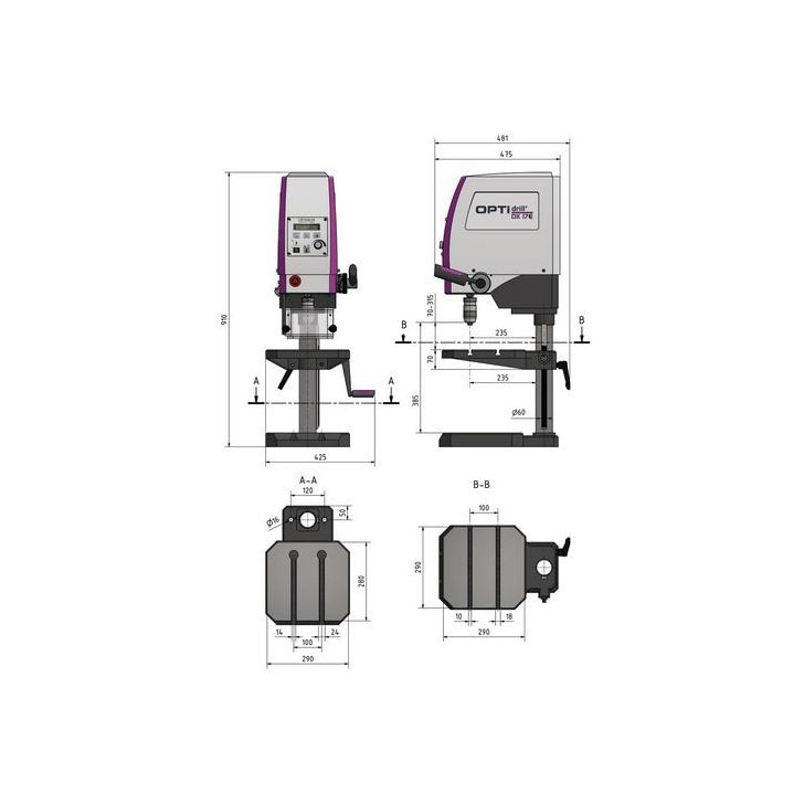Urbjmašīna OPTIdrill DX 17E