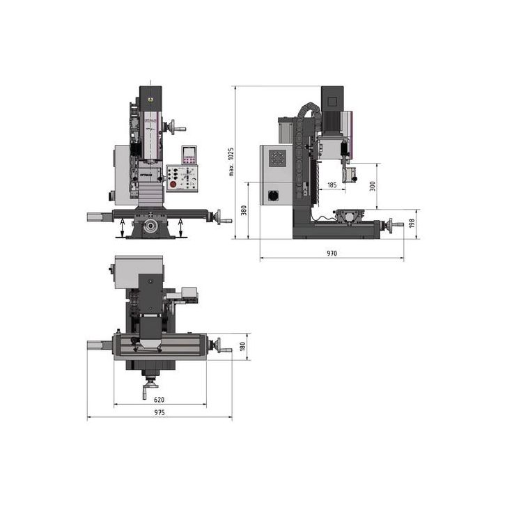 Milling machine OPTImill MH 25V