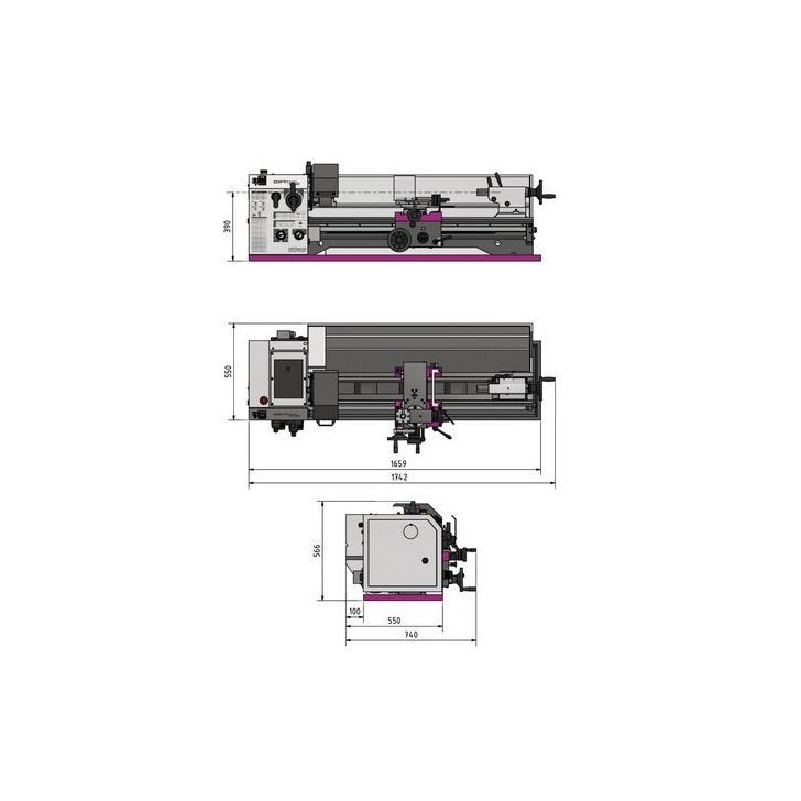 Токарный станок по металлу OPTIturn TM 3110