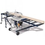 Galda zāģis TKS-Z 400 ZU  ar pagriežamu zāģēšanas mezglu 90° un regulējamu slīpumu 45°