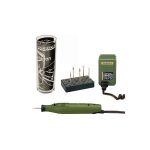 Complete engraving set with "trial glass", From 28 635