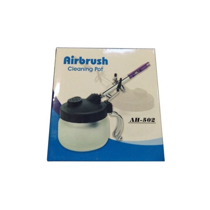 Jar-stand for cleaning airbrush