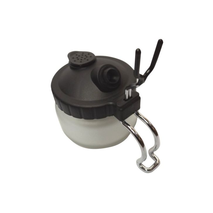 Jar-stand for cleaning airbrush