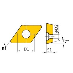 HM rezerves ieliktņi ISO DCMT070204