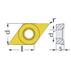 HM replacement inserts ISO DCMT070204 2