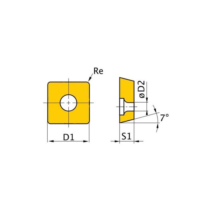 Сменные пластины HM ISO SCMT060204